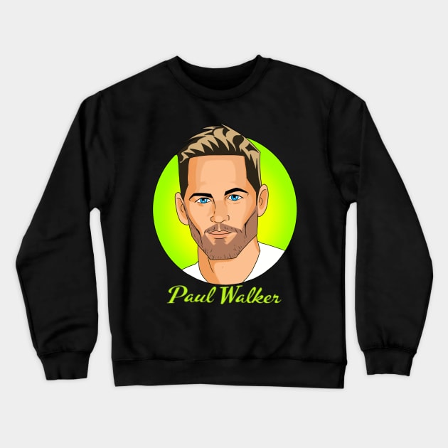 Paul Walker Tribute Art Crewneck Sweatshirt by AndrewKennethArt